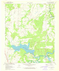 Download a high-resolution, GPS-compatible USGS topo map for Lake Mc Alester, OK (1972 edition)