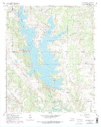 1964 Map of Lake Murray, 1978 Print