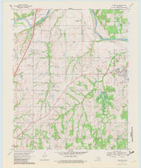 Download a high-resolution, GPS-compatible USGS topo map for Langston, OK (1982 edition)