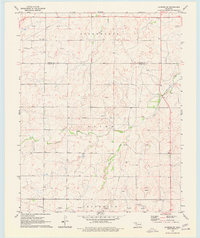 Download a high-resolution, GPS-compatible USGS topo map for Laverne SW, OK (1977 edition)