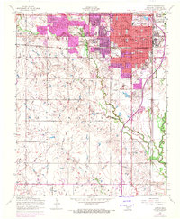 Download a high-resolution, GPS-compatible USGS topo map for Lawton, OK (1971 edition)