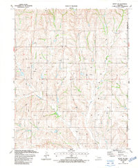 Download a high-resolution, GPS-compatible USGS topo map for Leedey SW, OK (1987 edition)