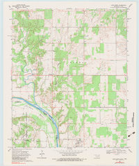 Download a high-resolution, GPS-compatible USGS topo map for Leon North, OK (1983 edition)