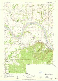 1957 Map of Leonard, 1958 Print