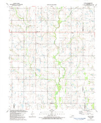 Download a high-resolution, GPS-compatible USGS topo map for Letitia, OK (1991 edition)