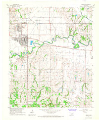 Download a high-resolution, GPS-compatible USGS topo map for Lindsay, OK (1967 edition)