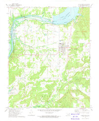 Download a high-resolution, GPS-compatible USGS topo map for Locust Grove, OK (1974 edition)