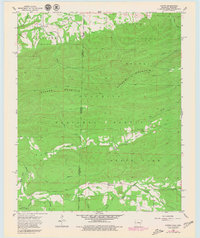 preview thumbnail of historical topo map of Le Flore County, OK in 1958