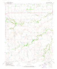 Download a high-resolution, GPS-compatible USGS topo map for Loyal SE, OK (1974 edition)