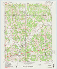 preview thumbnail of historical topo map of Luther, OK in 1966