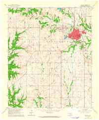 Download a high-resolution, GPS-compatible USGS topo map for Madill, OK (1964 edition)