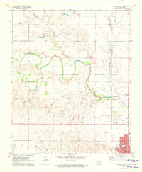 1971 Map of Mangum North, 1973 Print