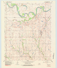 Download a high-resolution, GPS-compatible USGS topo map for Marland, OK (1984 edition)