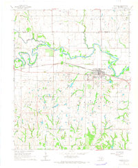Download a high-resolution, GPS-compatible USGS topo map for Maysville, OK (1966 edition)