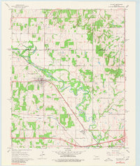 1966 Map of Mc Loud, 1980 Print