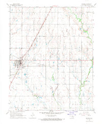 Download a high-resolution, GPS-compatible USGS topo map for Medford, OK (1970 edition)