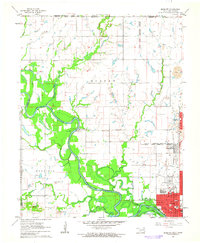 preview thumbnail of historical topo map of Ottawa County, OK in 1961
