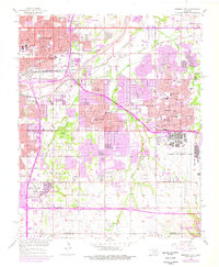 Download a high-resolution, GPS-compatible USGS topo map for Midwest City, OK (1976 edition)