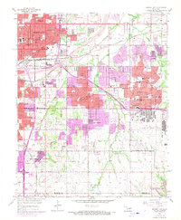 Download a high-resolution, GPS-compatible USGS topo map for Midwest City, OK (1970 edition)