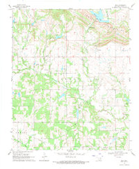 Download a high-resolution, GPS-compatible USGS topo map for Milo, OK (1971 edition)