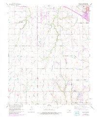 preview thumbnail of historical topo map of Canadian County, OK in 1966