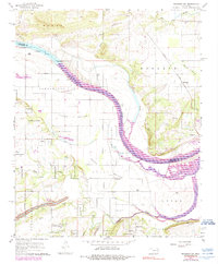 Download a high-resolution, GPS-compatible USGS topo map for Muldrow SW, OK (1990 edition)