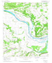 preview thumbnail of historical topo map of Le Flore County, OK in 1966