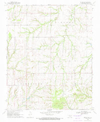 preview thumbnail of historical topo map of Dewey County, OK in 1969