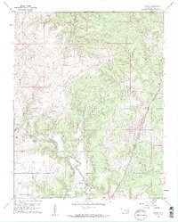 1960 Map of Nanos, 1961 Print