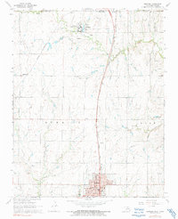 Download a high-resolution, GPS-compatible USGS topo map for Newkirk, OK (1991 edition)