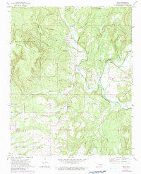 Download a high-resolution, GPS-compatible USGS topo map for Nicut, OK (1983 edition)