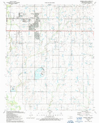 Download a high-resolution, GPS-compatible USGS topo map for Ninemile Creek, OK (1991 edition)