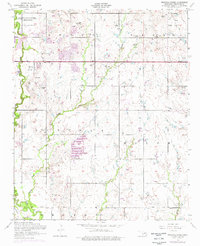 Download a high-resolution, GPS-compatible USGS topo map for Ninemile Creek, OK (1976 edition)