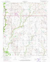 Download a high-resolution, GPS-compatible USGS topo map for Ninemile Creek, OK (1971 edition)