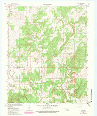 preview thumbnail of historical topo map of Hughes County, OK in 1967