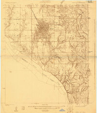 preview thumbnail of historical topo map of Cleveland County, OK in 1925