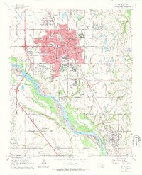 1965 Map of Norman, 1966 Print