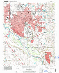 Download a high-resolution, GPS-compatible USGS topo map for Norman, OK (1999 edition)