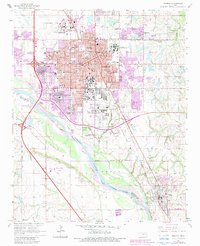 Download a high-resolution, GPS-compatible USGS topo map for Norman, OK (1983 edition)