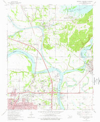 Download a high-resolution, GPS-compatible USGS topo map for Northeast Muskogee, OK (1978 edition)