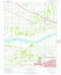 Download a high-resolution, GPS-compatible USGS topo map for Northwest Muskogee, OK (1978 edition)