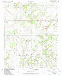 Download a high-resolution, GPS-compatible USGS topo map for Oakwood SE, OK (1985 edition)