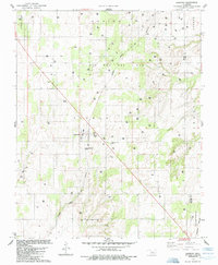 Download a high-resolution, GPS-compatible USGS topo map for Oakwood, OK (1985 edition)