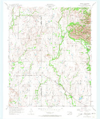 Download a high-resolution, GPS-compatible USGS topo map for Odetta, OK (1974 edition)