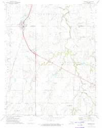 Download a high-resolution, GPS-compatible USGS topo map for Okarche, OK (1974 edition)
