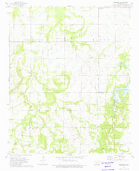 Download a high-resolution, GPS-compatible USGS topo map for Okfuskee, OK (1975 edition)