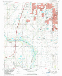preview thumbnail of historical topo map of Cleveland County, OK in 1986