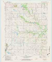 Download a high-resolution, GPS-compatible USGS topo map for Okmulgee NE, OK (1983 edition)