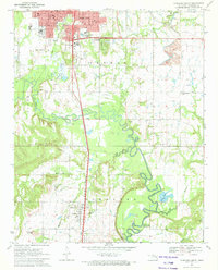 Download a high-resolution, GPS-compatible USGS topo map for Okmulgee South, OK (1972 edition)