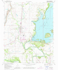 Download a high-resolution, GPS-compatible USGS topo map for Oologah, OK (1980 edition)